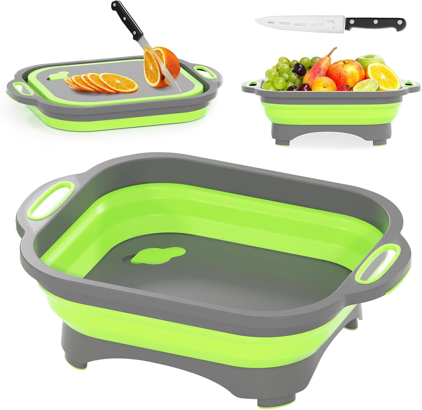 3-in-1 Camping Cutting Board - Space-Saving Multifunction