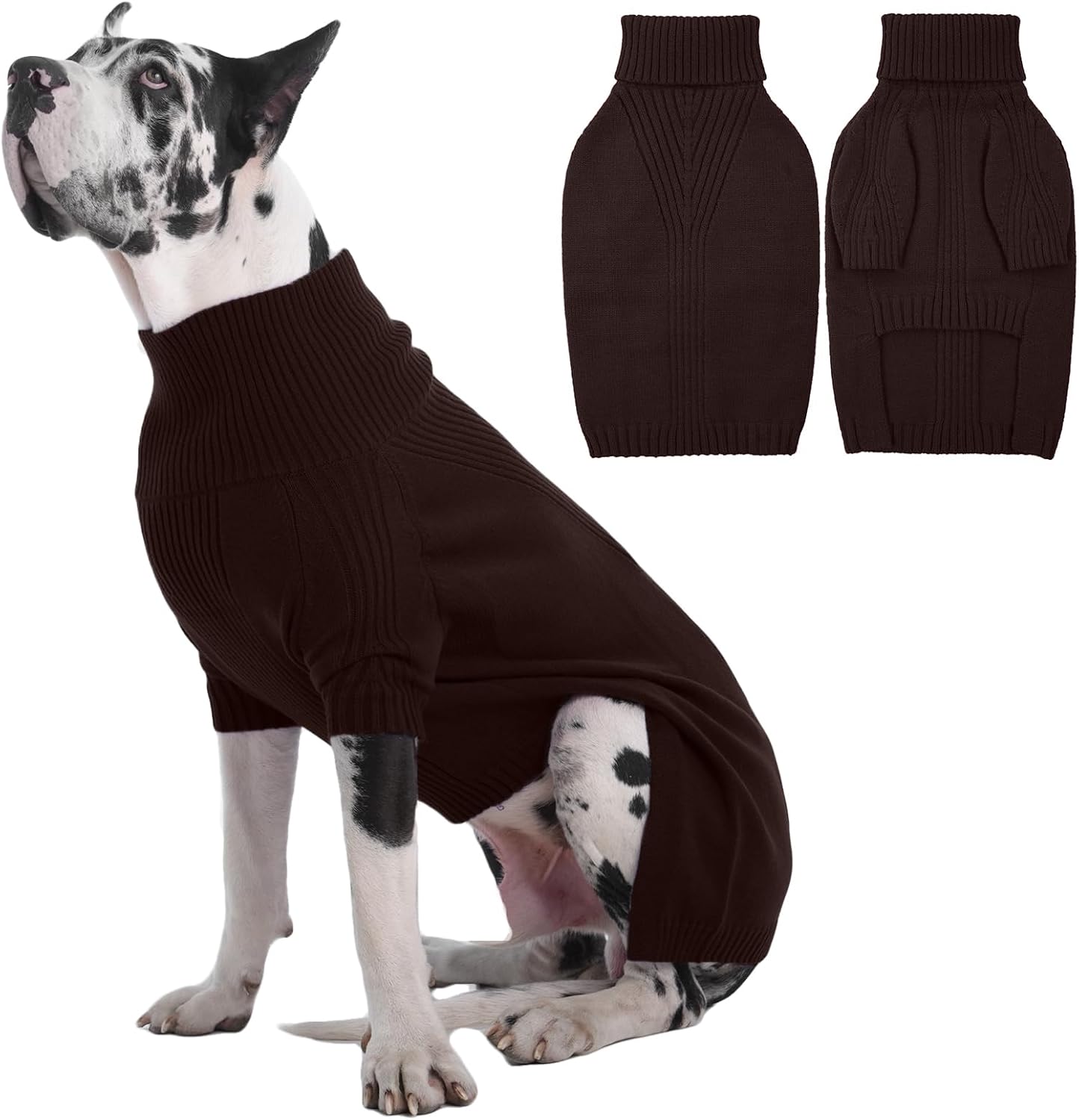 IECOii Great Dane Sweater for Extra Large Dogs in Winter