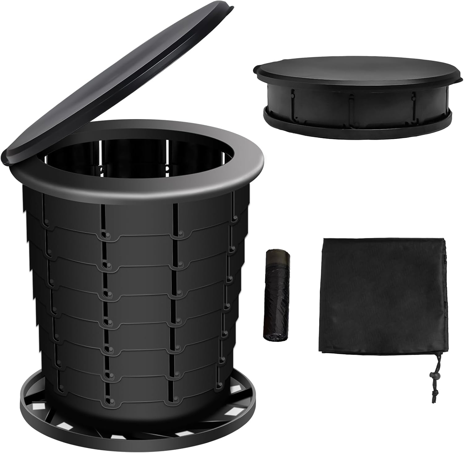 mupera Foldable Portable Toilet Kit - On-the-Go Relief