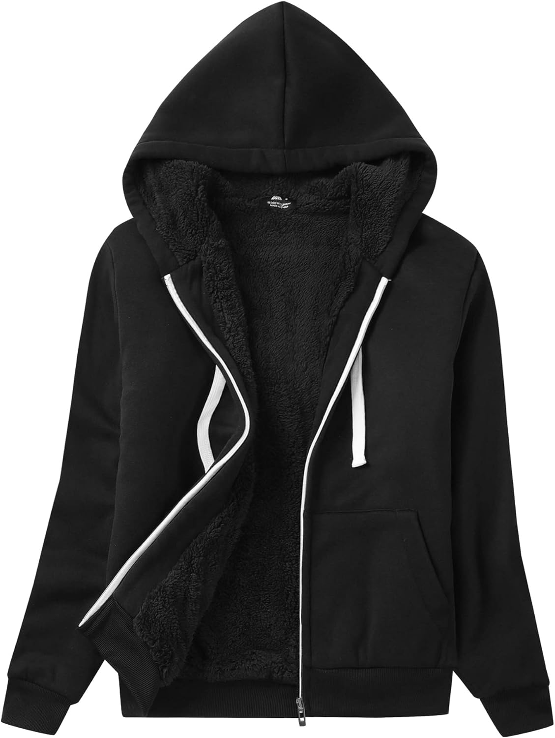 SWISSWELL Hoodies for Women Winter Fleece Sweatshirt Full Zip Up