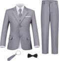 Boys Slim Fit Suit Set for Wedding and Prom - Complete 6-Piece