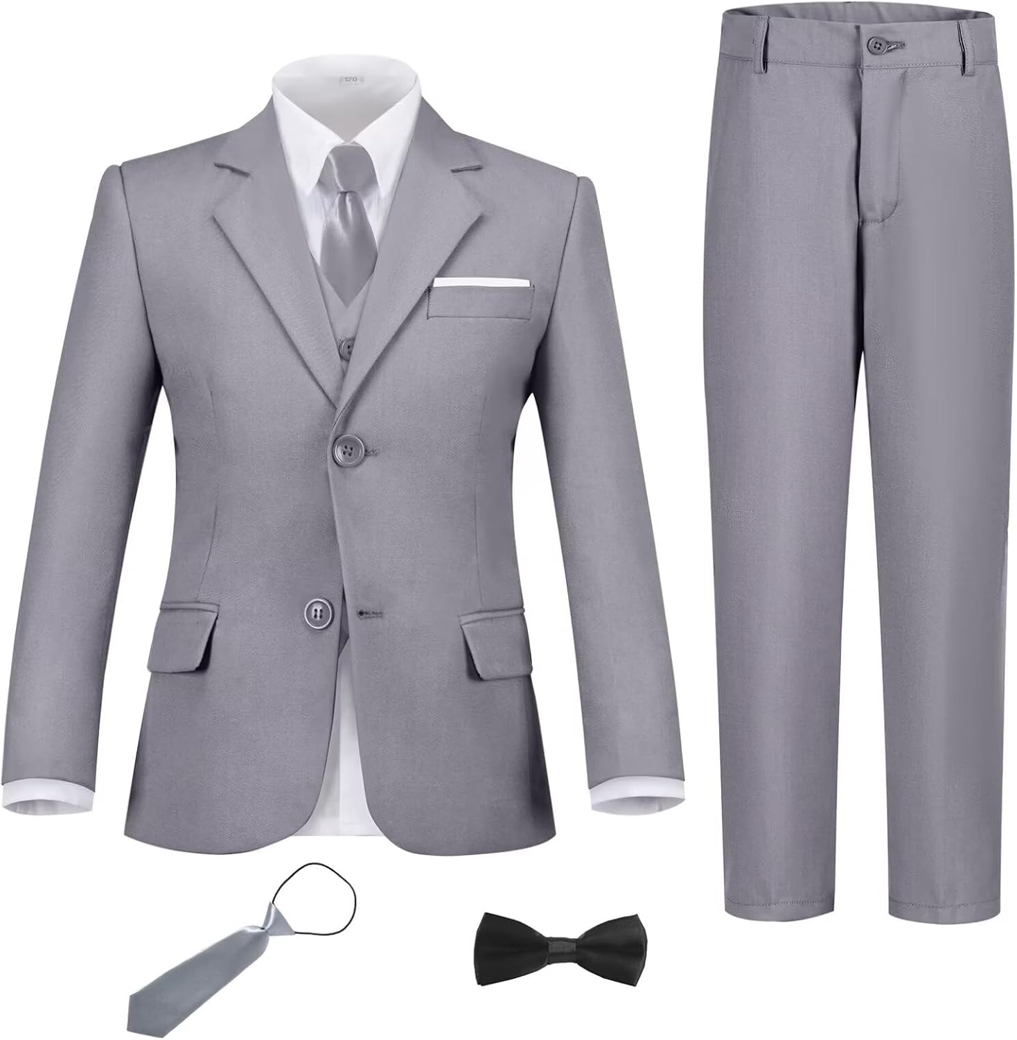 Boys Suit Set Slim Fit Formal Tuxedo for Wedding and Prom