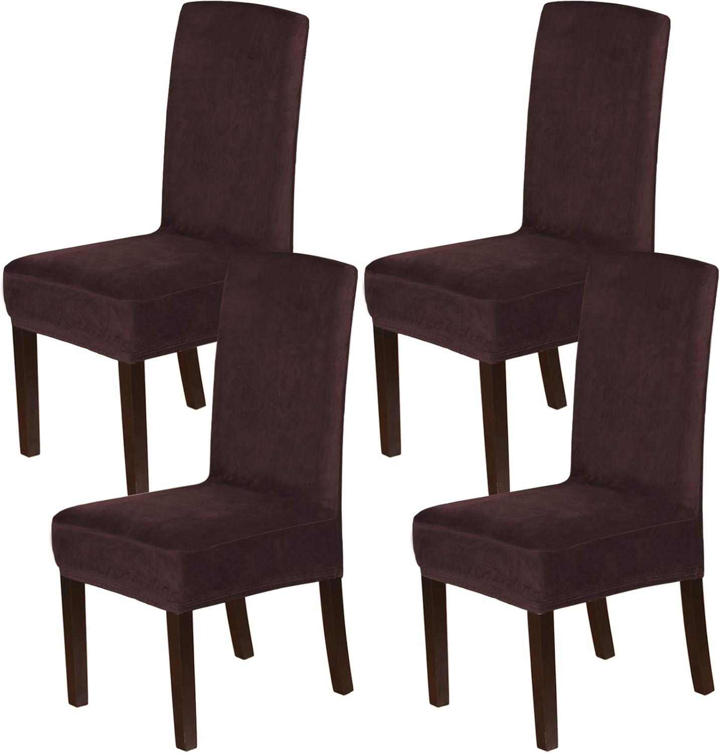 H.VERSAILTEX Velvet Dining Chair Covers for Elegant Home Decor