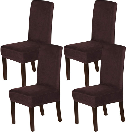 H.VERSAILTEX Velvet Dining Chair Covers for Elegant Home Decor
