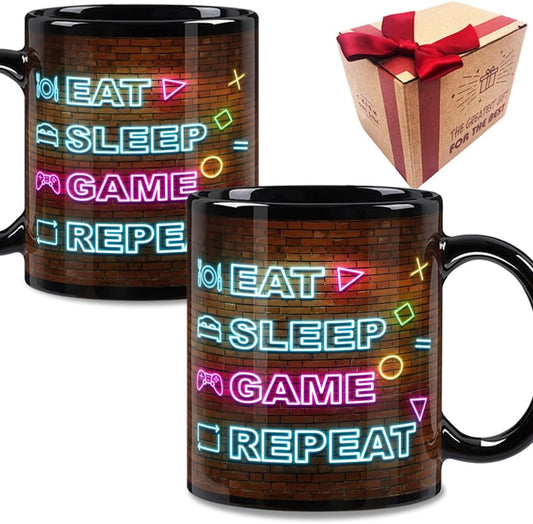 Gamer Neon Mug - Level Up Your Game!