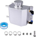 Universal 1L Radiator Coolant Overflow Tank Polished Aluminum
