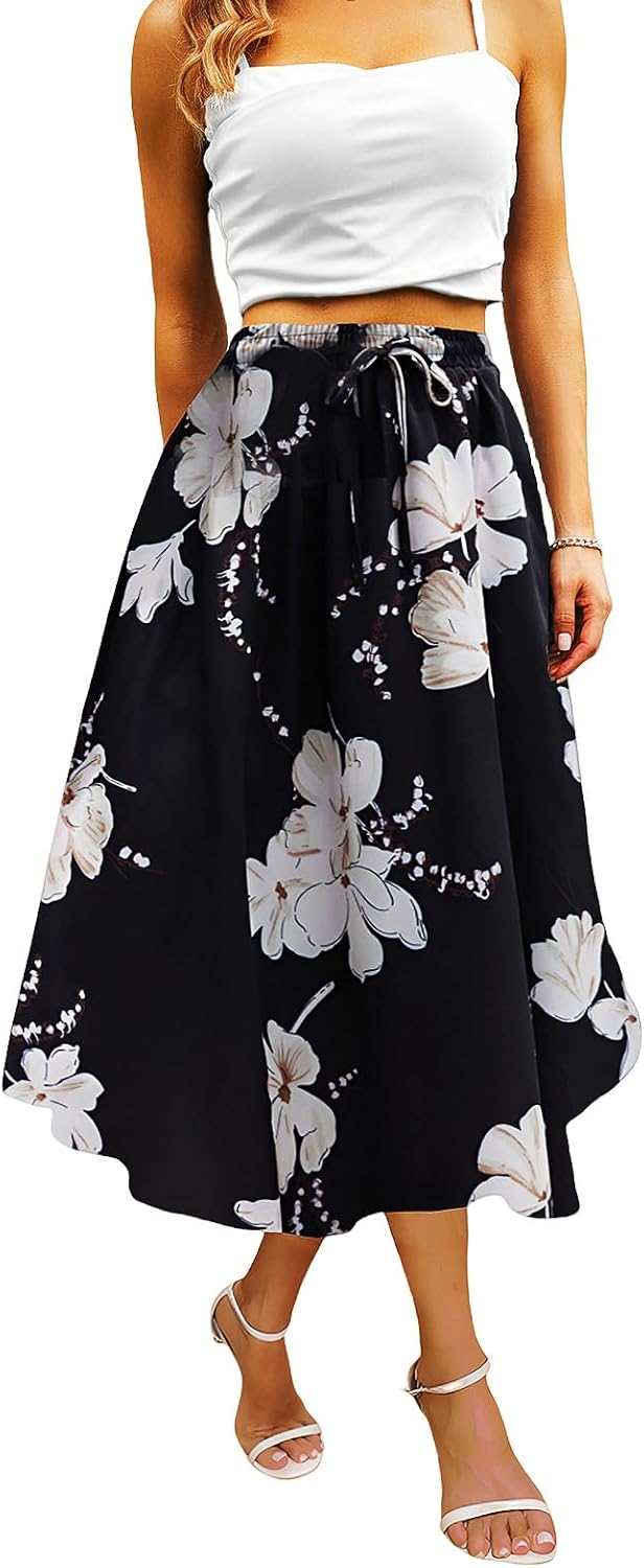 Maxi Skirts for Women with Pockets for Casual Beach Parties