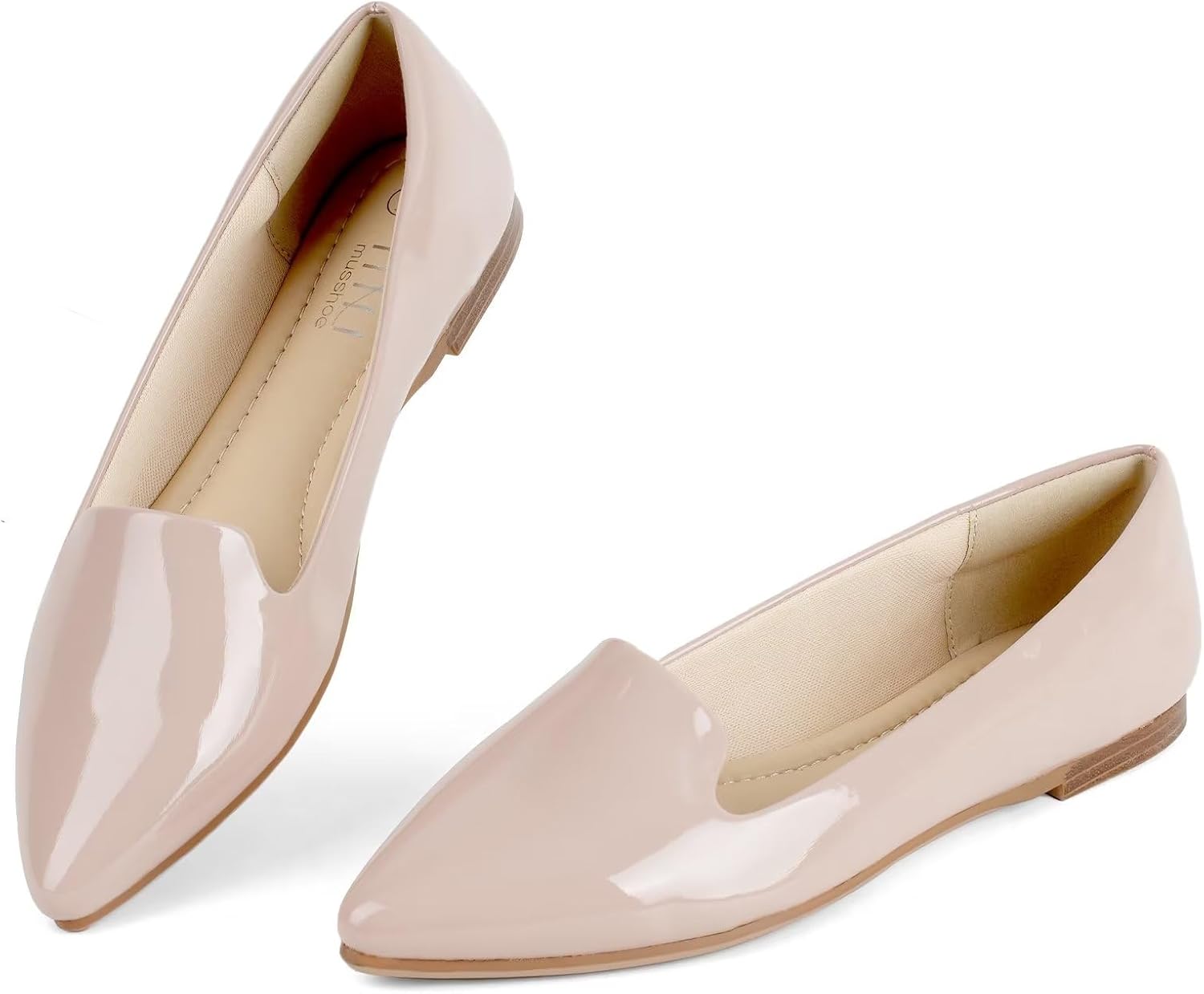 MUSSHOE Flat Shoes Women Comfortable Slip on Stylish Flats