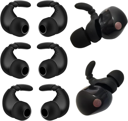 Luckvan Silicone Ear Hooks - Secure Fit 3 Pairs