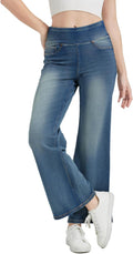 Women's High Waisted Bell Bottom Jeans - Tummy Control Fit