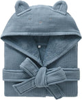 Boys Girls Terry Bathrobe 100% Cotton Hooded Robe - Soft, Spa Style