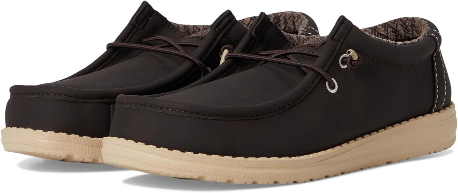 HEYDUDE Kids' Wally Classic Loafer for Comfortable Feet