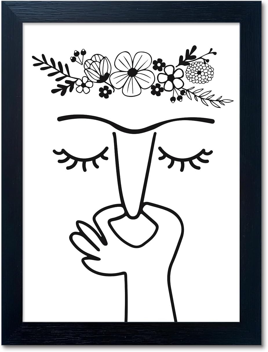 Funny Bathroom Wall Art Framed Canvas Print for Home Decor
