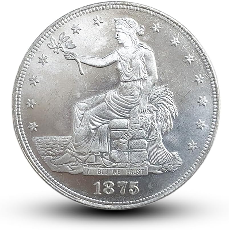 Antique U.S. Coins Collection - 1875 Seated Goddess Dollar