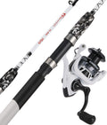Graphite & Fiberglass Rod Spinning Reel Combo - Lightweight