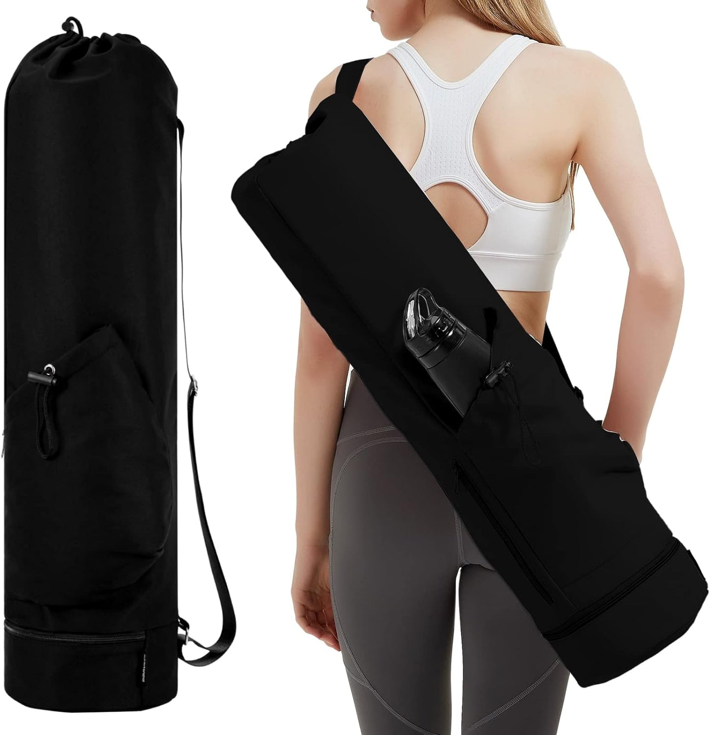 Multi-Functional Yoga Mat Bag with Wet Pocket