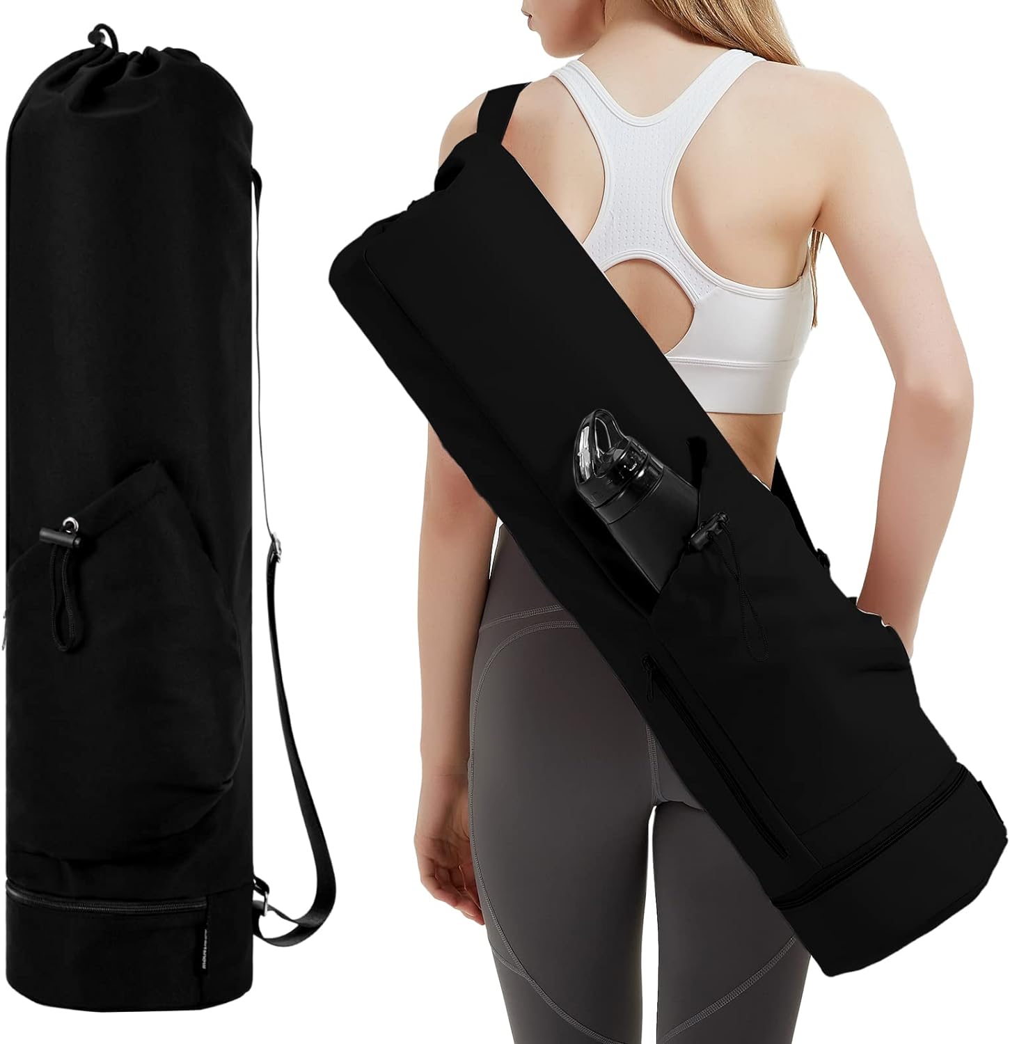 Multi-Functional Yoga Mat Bag with Wet Pocket
