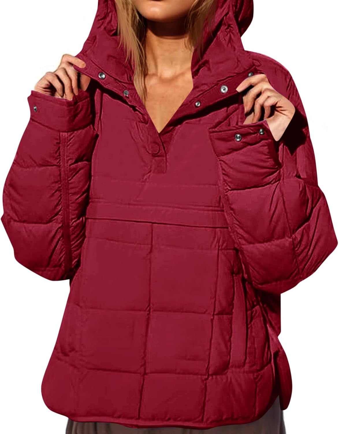 Fazortev Womens Oversized Puffer Jacket for Stylish Warmth
