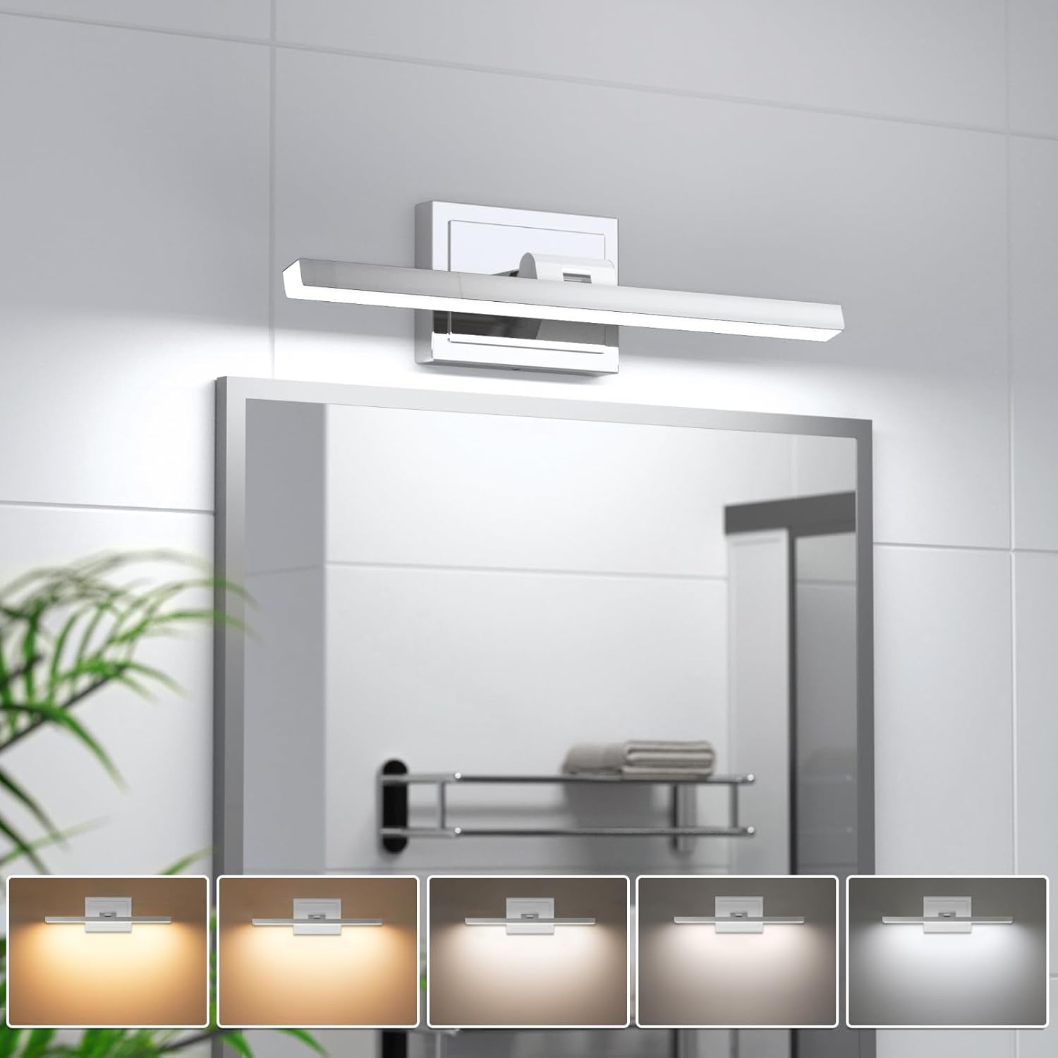 VOLISUN Modern Bathroom Vanity Light with Dimmable Features