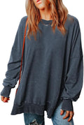 SHEWIN Womens Sweatshirt Casual Long Sleeve Crewneck Lightweight