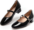 Mary Jane Shoes Women Low Heels Pumps 2in Block Heel - Comfortable