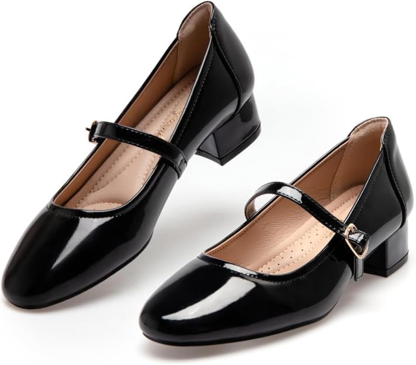 Stylish Mary Jane Shoes for Women with 2 Inch Chunky Heels
