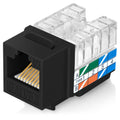 Everest Angled Cat6 RJ45 Keystone Jacks for Hassle-Free Installation