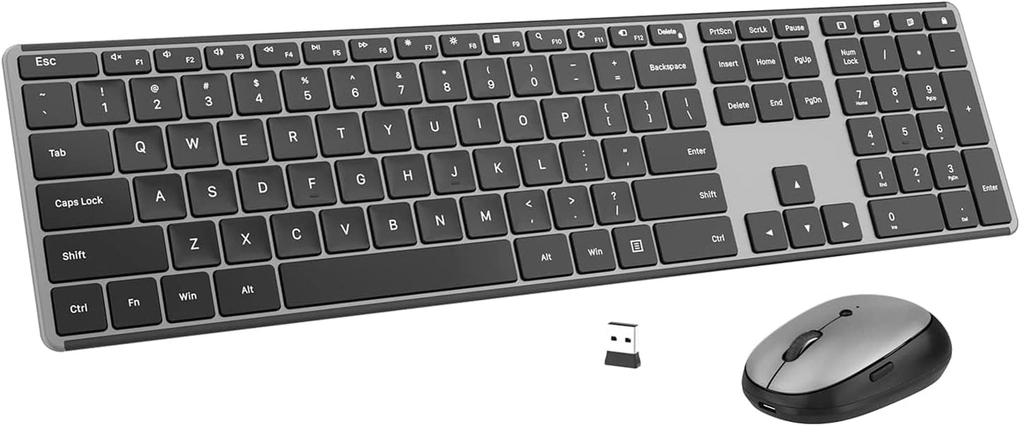 AUSDOM Rechargeable Wireless Keyboard & Mouse Set