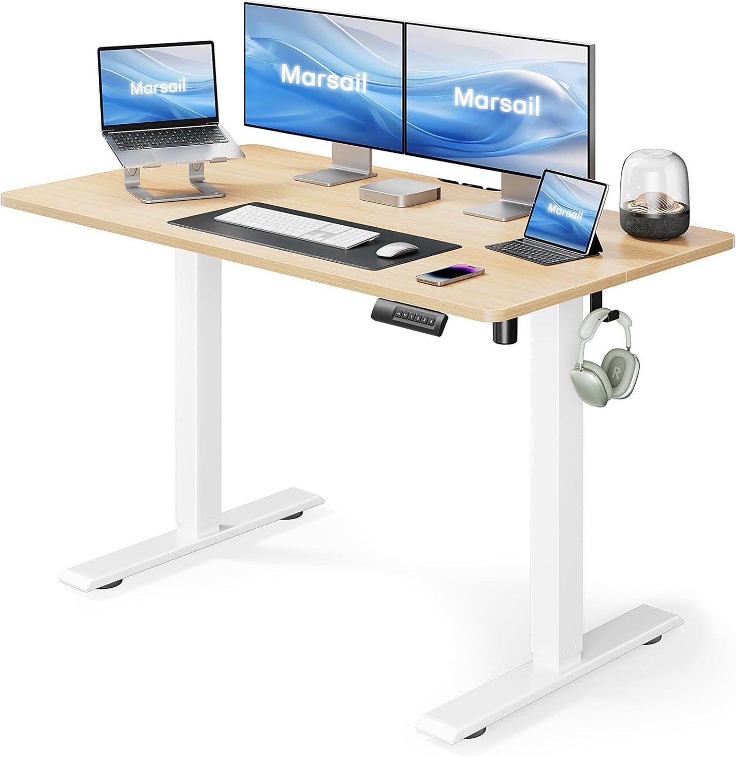 Marsail Electric Standing Desk with Adjustable Height Features