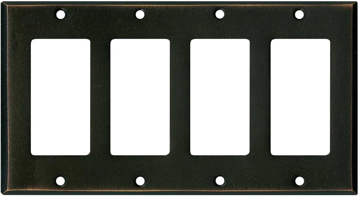 Switch Hits Distressed Antique Bronze Outlet Wall Plate Cover