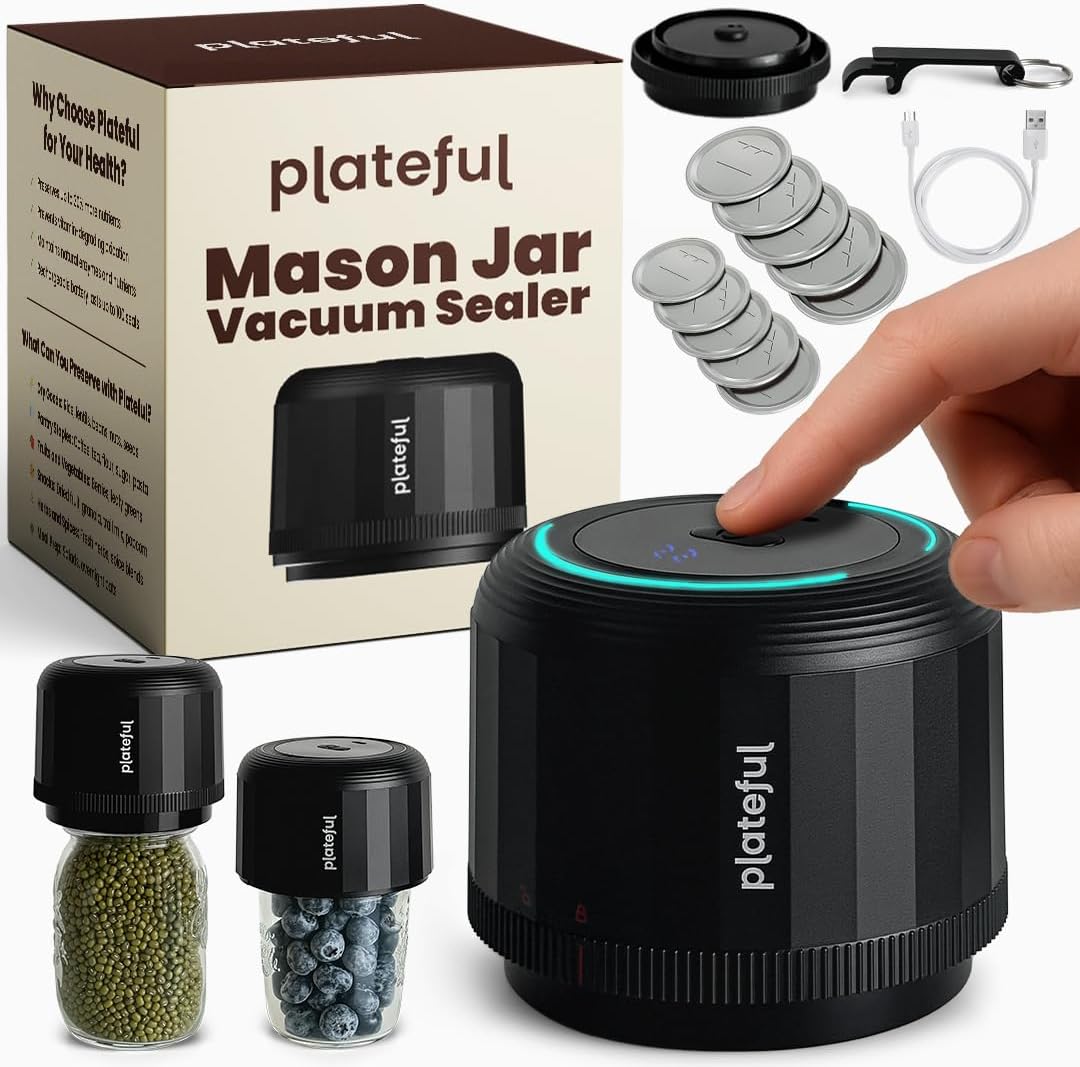 Plateful Electric Mason Jar Vacuum Sealer Kit Review