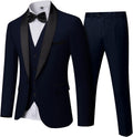 3-Piece Slim Fit Tuxedo Set for Men - Shawl Lapel with Bow Tie