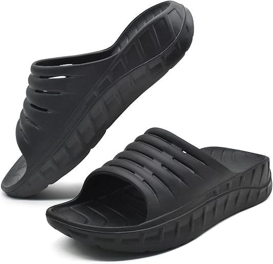 GPOS Mens Sport Recovery Sandals for Plantar Fasciitis Relief