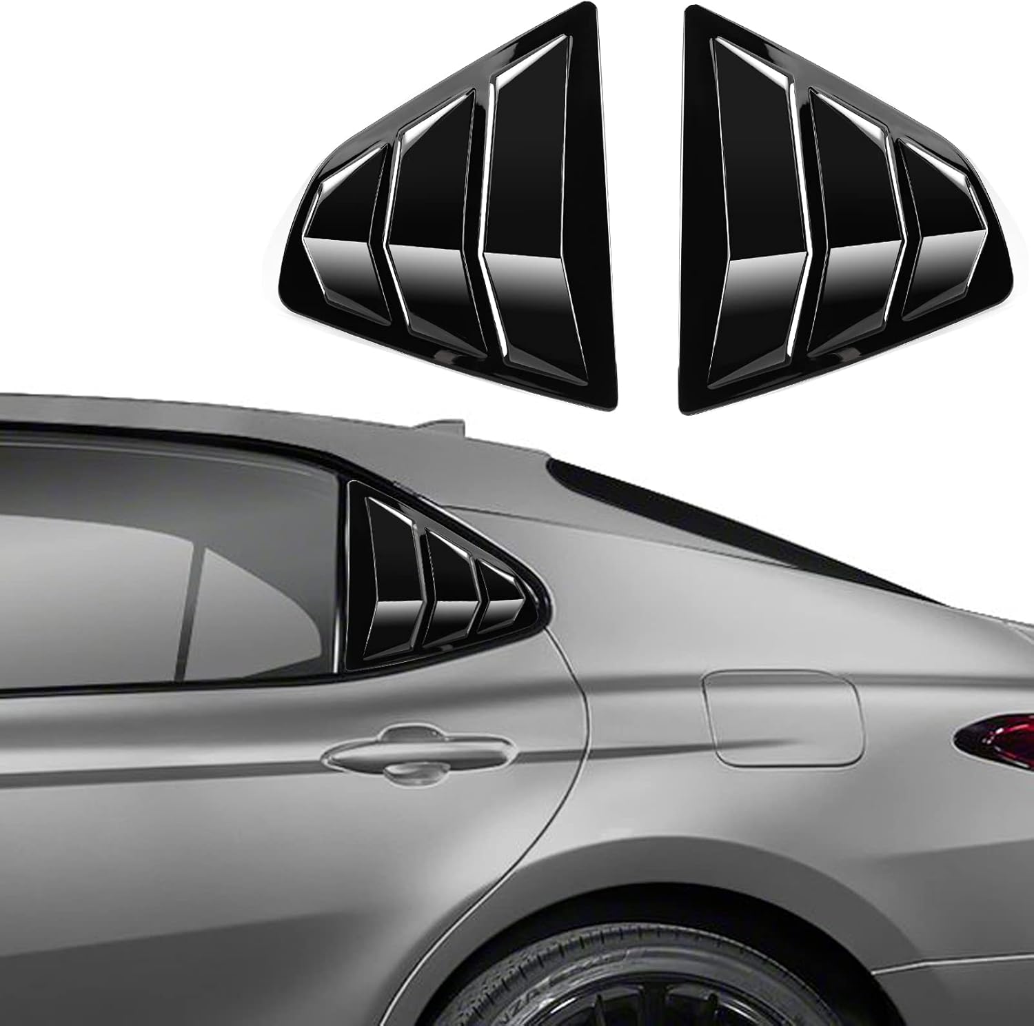 CKE Rear Side Window Louvers for Toyota Camry 2018-2024