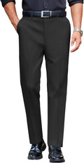 Mens Classic Casual Dress Pants Expandable Waist Slim Fit put