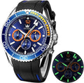 OLEVS Mens Chronograph Waterproof Luminous Wrist Watch - Business