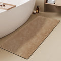 Bathroom Mat Quick Dry 24x60 Camel - Thin Non Slip Bath Rug