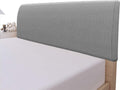 Easy-Going Stretch Bed Headboard Cover King - Dustproof Light Gray