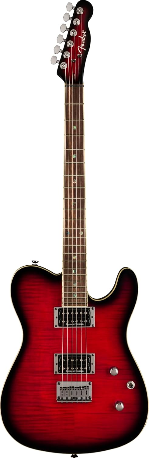 Fender Custom Tele FMT with Seymour Duncan Humbuckers - Elegant Black Cherry Burst