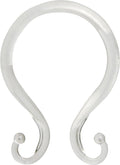 Kenney Rust-Proof Shower Curtain Rings, Double Hooks, Set of 12