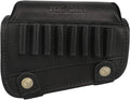 Leather Buttstock Cheek Rest with 8-Shell Holder - Genuine Leather
