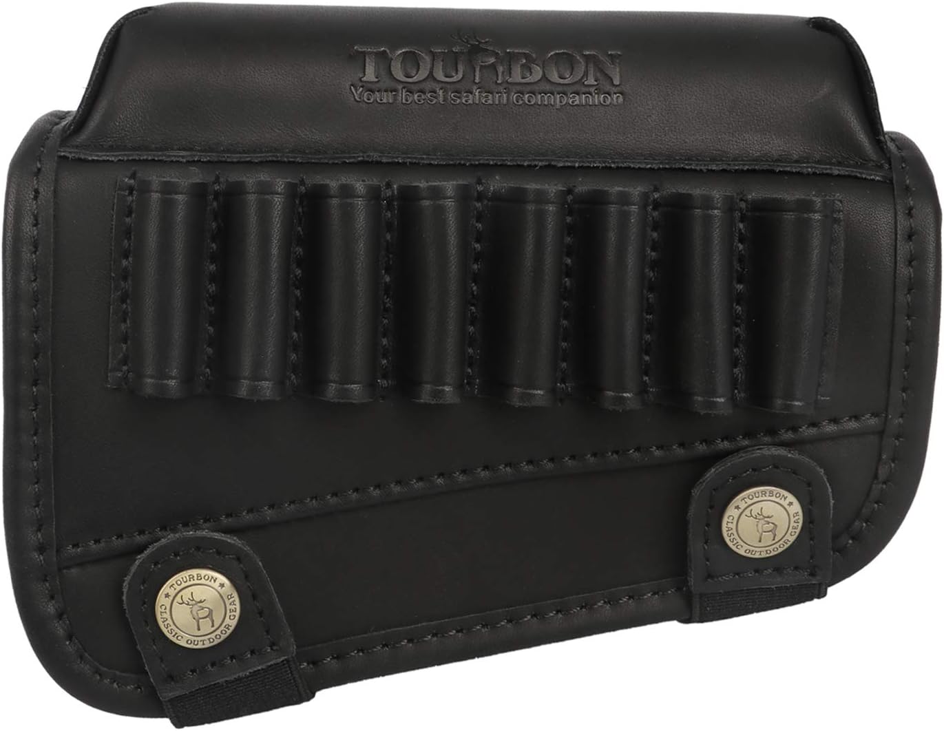 Tourbon Leather Buttstock Cheek Rest for Comfortable Shooting