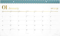 Cambridge 2025 Desk Calendar, Monthly, Seaside Blue, WorkStyle
