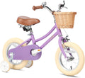 Girls Bike with Basket 12-20 in Kids Bicycle - Training Wheels