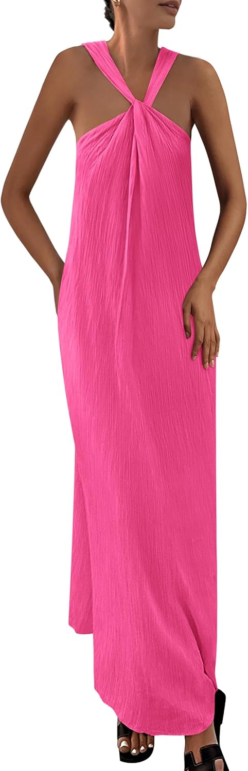 PRETTYGARDEN Womens Casual Long Summer Maxi Dress with Pockets