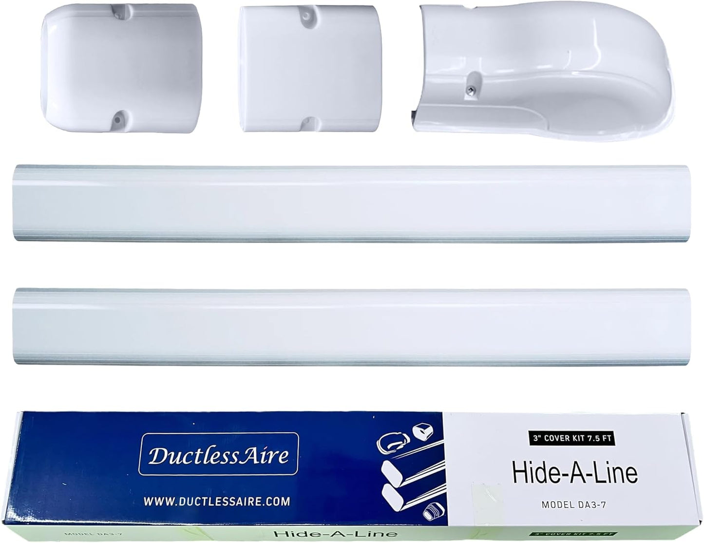 Hide-A-Line Mini Split Cover Kit 3 x 7.5 ft. - Weatherproof & Easy Install