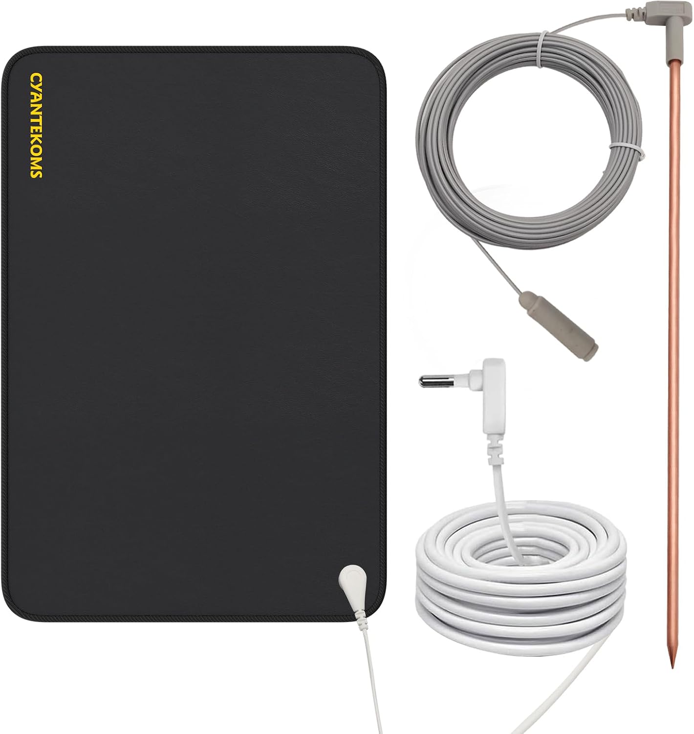 Copper Grounding Rod Kit with 40ft Cord for Health Benefits