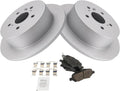 TRQ Rear Brake Pad & Rotor Kit for 2009-2015 Toyota Venza - Ceramic