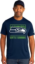 Zubaz NFL Men's Short Sleeve Team Graphic T-Shirt - Bold Team Logo in