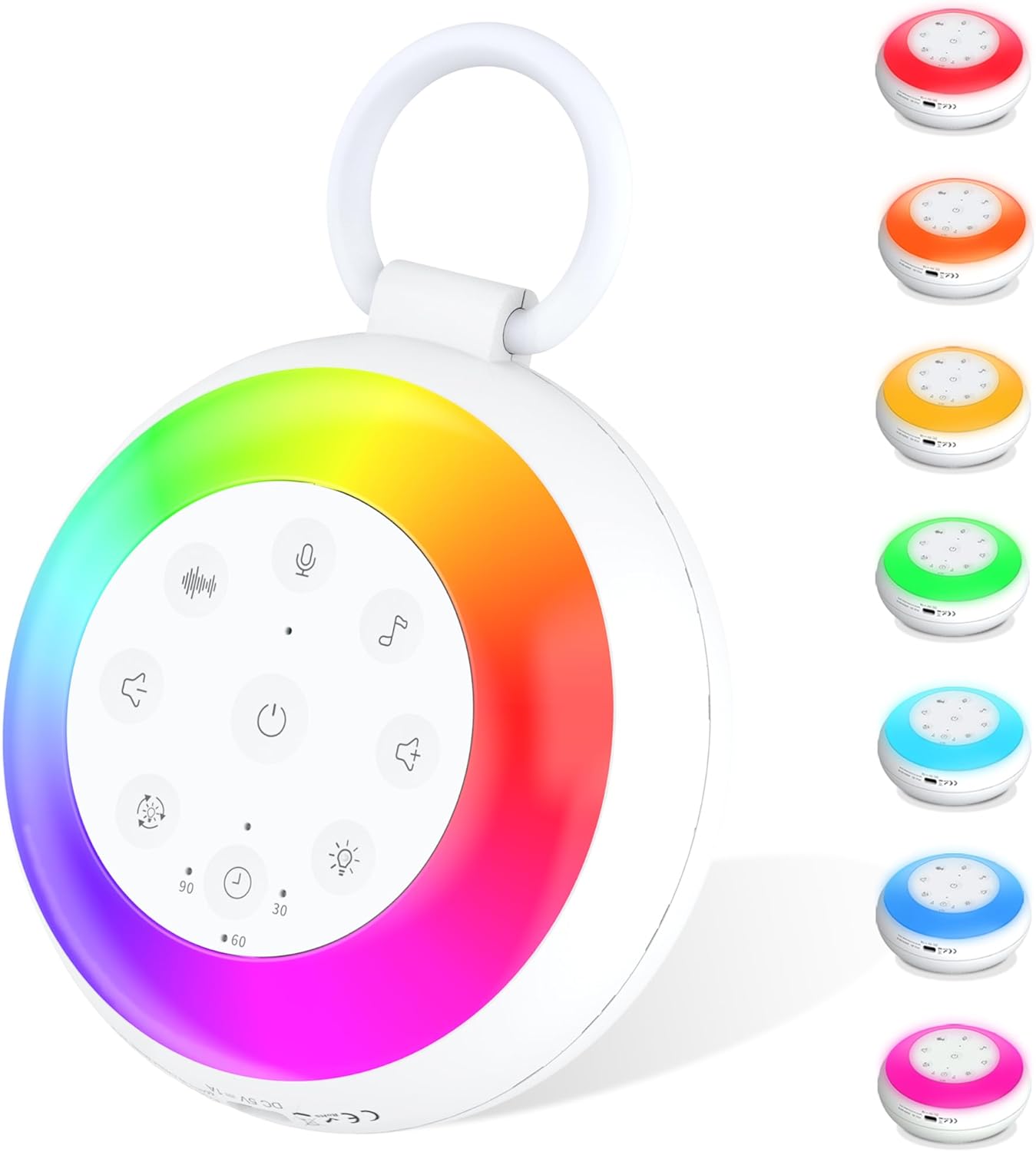 XYNGU White Noise Machine - 24 Sounds, Night Light, Memory Function